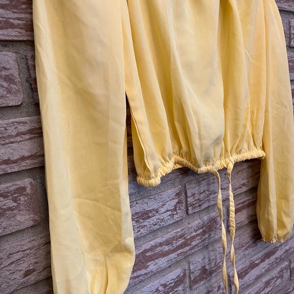 Streetwear Society Pastel Yellow Off the Shoulder Top - Picture 7 of 9